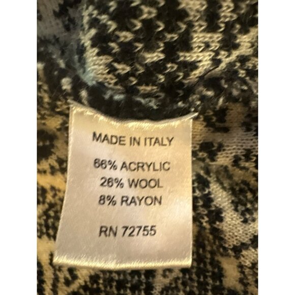 Le Maglie Di Sofia Floral Made In Italy 26% Wool Cardigan Sweater Size M - Picture 5 of 8
